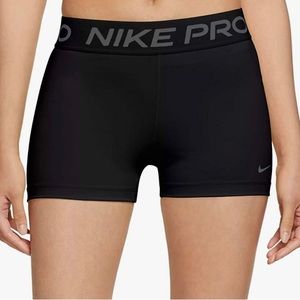 Nike pro three inch dry fit shorts